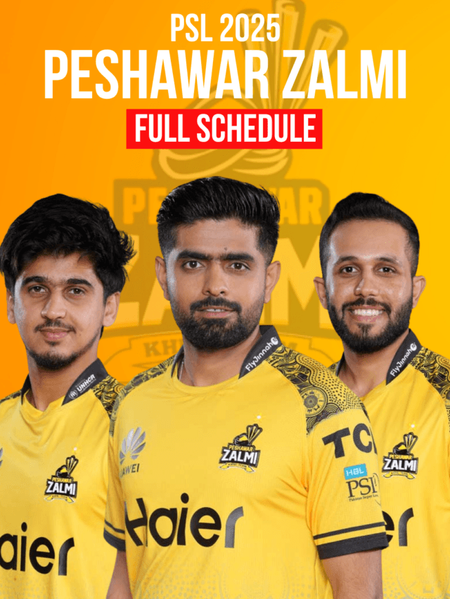 Peshawar Zalmi PSL 2025 Full Schedule | Match Dates &Venues